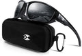 Suoso Polarized Sports Sunglasses for Men & Women - UV400 Protection Wrap-Around Goggles for Fishing & Driving