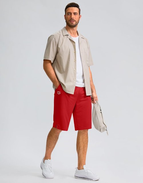 G Gradual Men's Athletic Shorts - Lightweight Quick-Dry 11" Basketball Workout Shorts with Pockets
