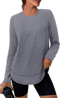 XIEERDUO Women's Quick Dry Long Sleeve Workout Tops - Perfect for Hiking & Running | Sizes S-3XL