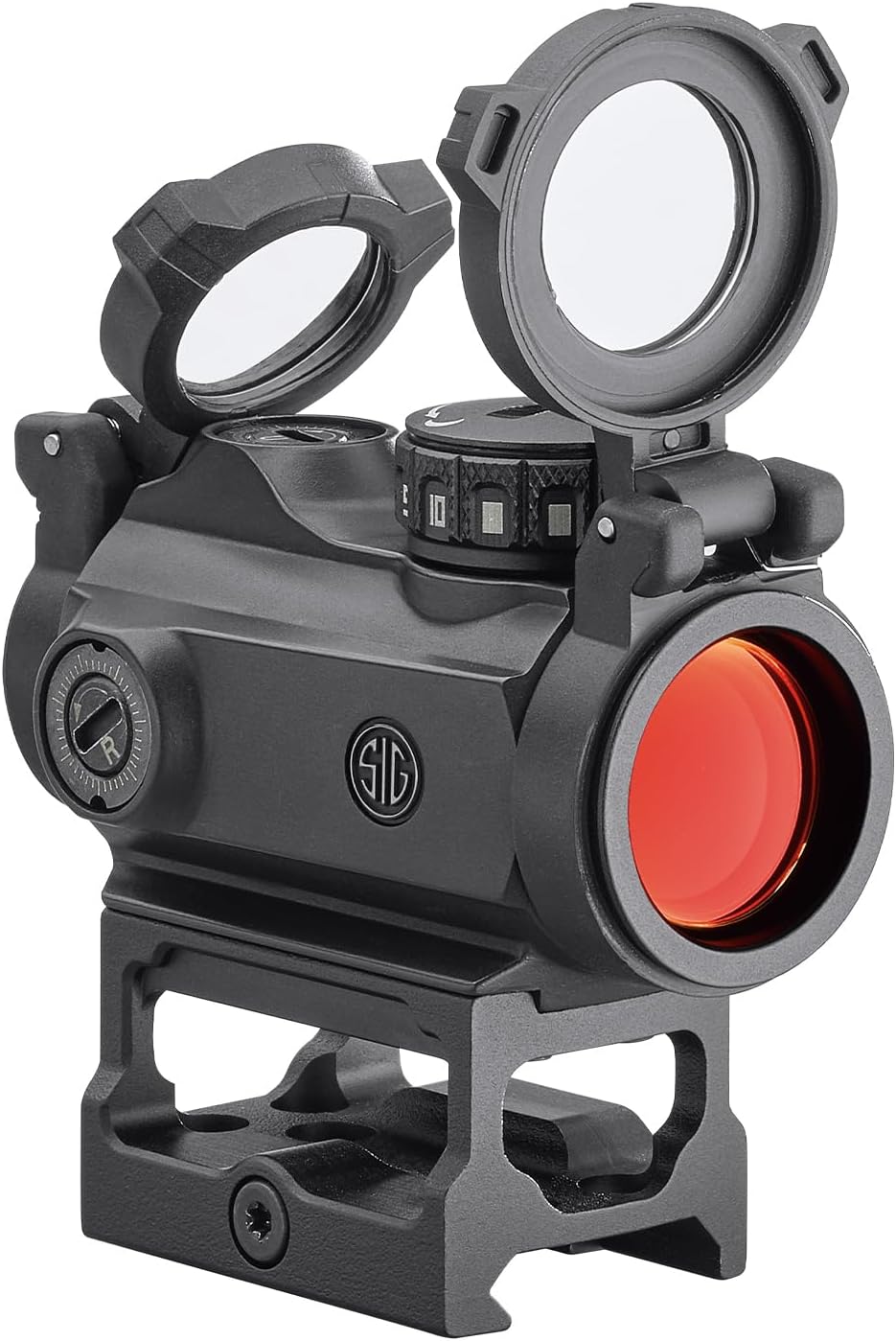 Sig Sauer Romeo-MSR Red Dot Sight - 1x20mm 2 MOA | Durable, Waterproof & Ultra-Compact with Flip-Back Lens Covers