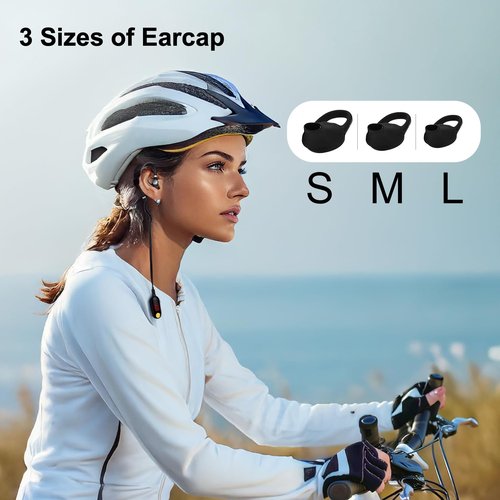 HAOO 3 Pack Air Acoustic Tube Walkie Talkie Headset, Adjustable Type-C Earpiece for Sinorise and Airotalk Mini Walkie Talkie