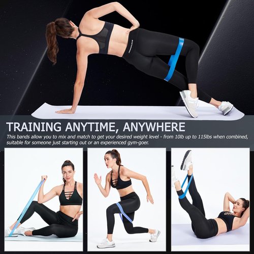 Loop Resistance Bands by [Brand Name] - 5 Pcs Mini Exercise Bands for Strength Training & Physical Therapy