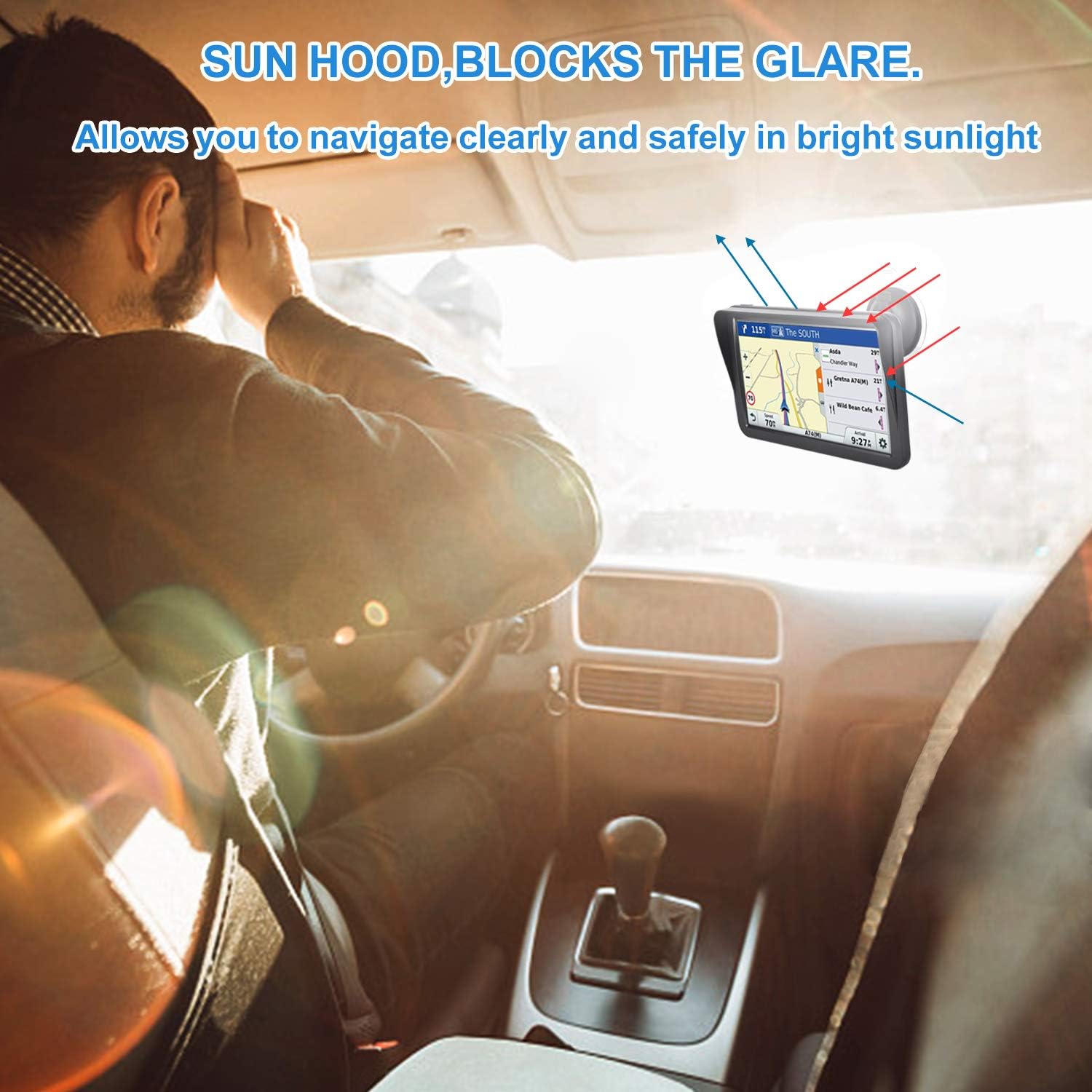 Skiennix GPS Navigator - 9-Inch Touchscreen Navigation System with Free Lifetime Updates | Voice Guidance & Custom Truck Routing