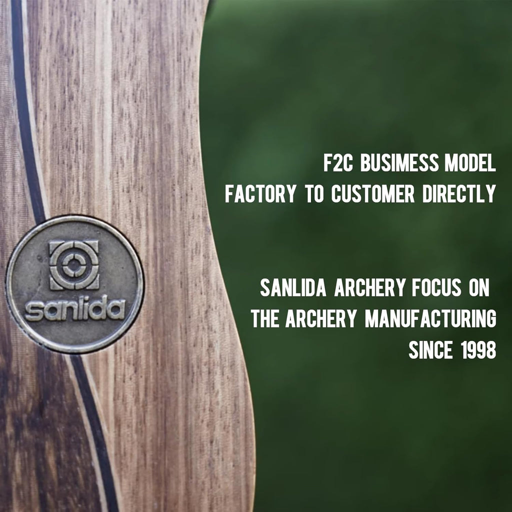 Sanlida Eagle X9 Recurve Bow Set - 58" Takedown Bow for Adults | 25-60 Lbs, Ideal for Outdoor Practice