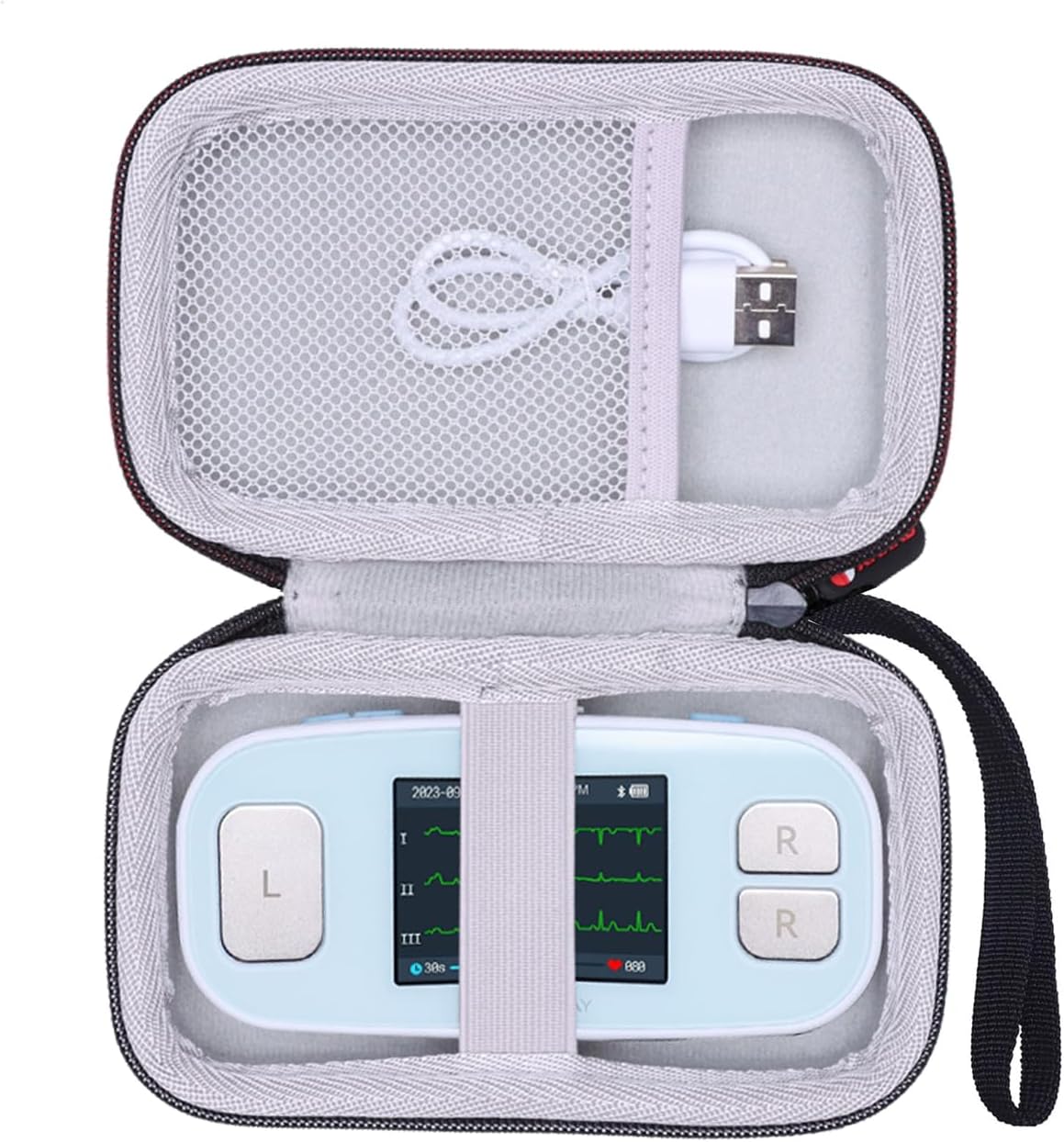 XANAD Hard Case for EMAY 6L Portable ECG Monitor - Durable Protection & Lightweight Design