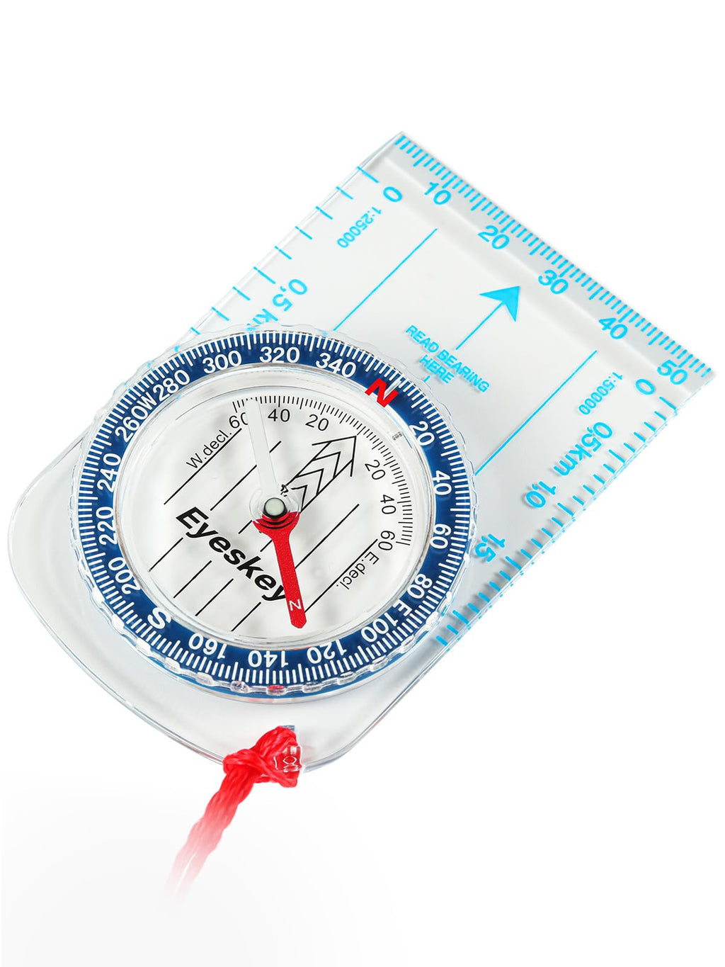 Eyeskey Ultra-Light Compass,Compact Hiking&Mountaineering, Accurate Orienteering Compass with Map Scales for Backpacking, Trekking & Scout Navigation