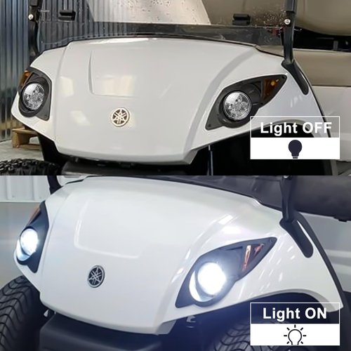 Orle Oko LED Street Legal Head Tail Light Kit For YAMAHA Drive G29 2007-2016 Gas or Electric Golf Cart Driver Side Replace 12V Headlights Rear Light Kit Assembly For YAMAHA
