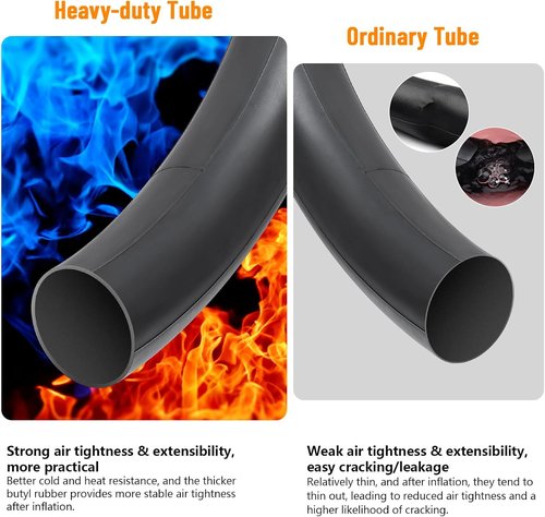 Heavy Duty Bike Tubes by [Brand Name] - 12"/12.5" AV32mm Schrader Valve Inner Tubes | Compatible with 12x2.10/2.50