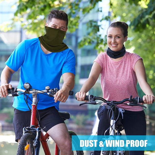 Fivali Neck Gaiter | Cooling Face Mask for Dust, Sun & Wind Protection | Breathable Ski Scarf