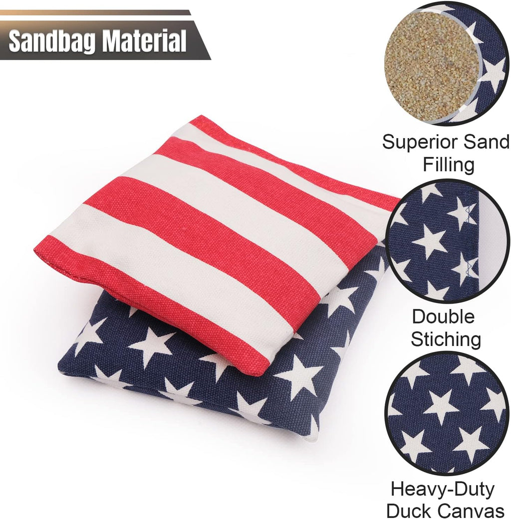 Regulation Cornhole Set by [Brand Name] - 4x2 & 3x2 Boards with Carrying Bags & 8 Bean Bags | Perfect for Outdoor Family Fun