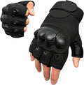 Wallke Tactical Fingerless Gloves - Comfortable Touchscreen Gloves with Knuckle Protection for Cycling, Climbing, and More
