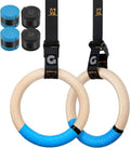 Gonex Gymnastic Rings - Adjustable Olympic Rings with 8.5 ft Non-Slip Straps for Home Workouts