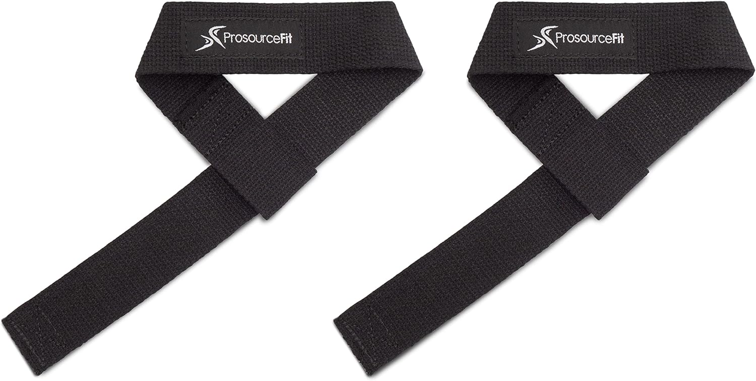 ProsourceFit Weight Lifting Straps - Adjustable Cotton for Enhanced Grip | Unisex Design