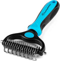 Bailey Dematting Comb for Cats & Dogs - Safe Deshedding Tool with Double-Sided Undercoat Rake