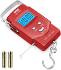Dr.meter Digital Fishing Scale - 110lb Backlit LCD Display with Measuring Tape | Compact & Portable Gift for Men