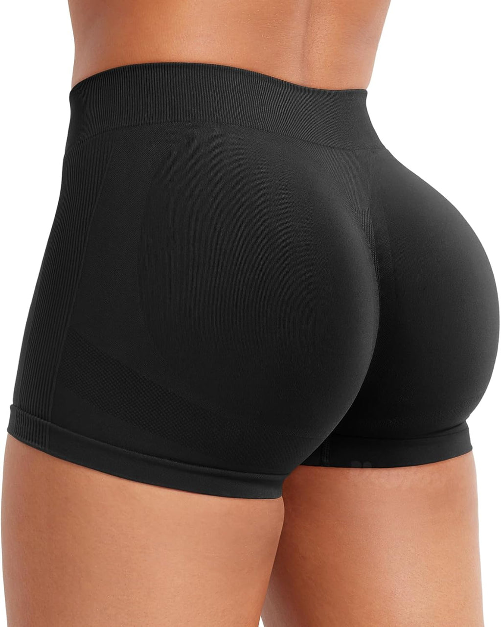 VOYJOY Women's Booty Shorts - 2.5" Low Rise Seamless Scrunch Design for Lifting & Comfort