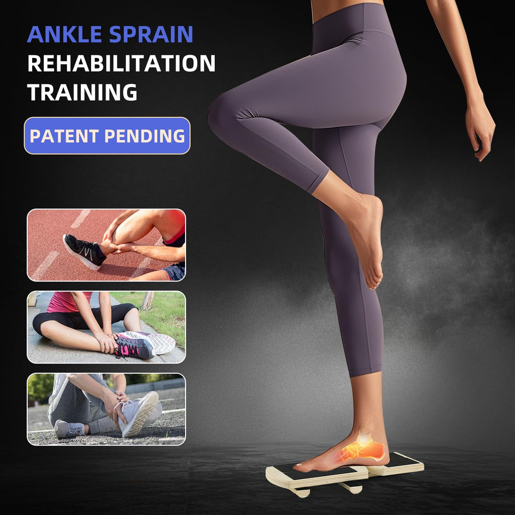 Juoe Ankle Strengthener & Axis Boardfor Physical Therapy,Blackboard Foot Trainer and Foot Strengthener,Stability Exercises,Plantar Fasciitis Relief,Posture Corrector,Axisboard for Leg Stability