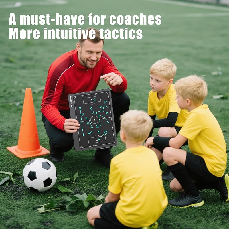 16 Inch LCD Soccer Coaching Board - Electronic Tactics Whiteboard with 9" x 12" Variation
