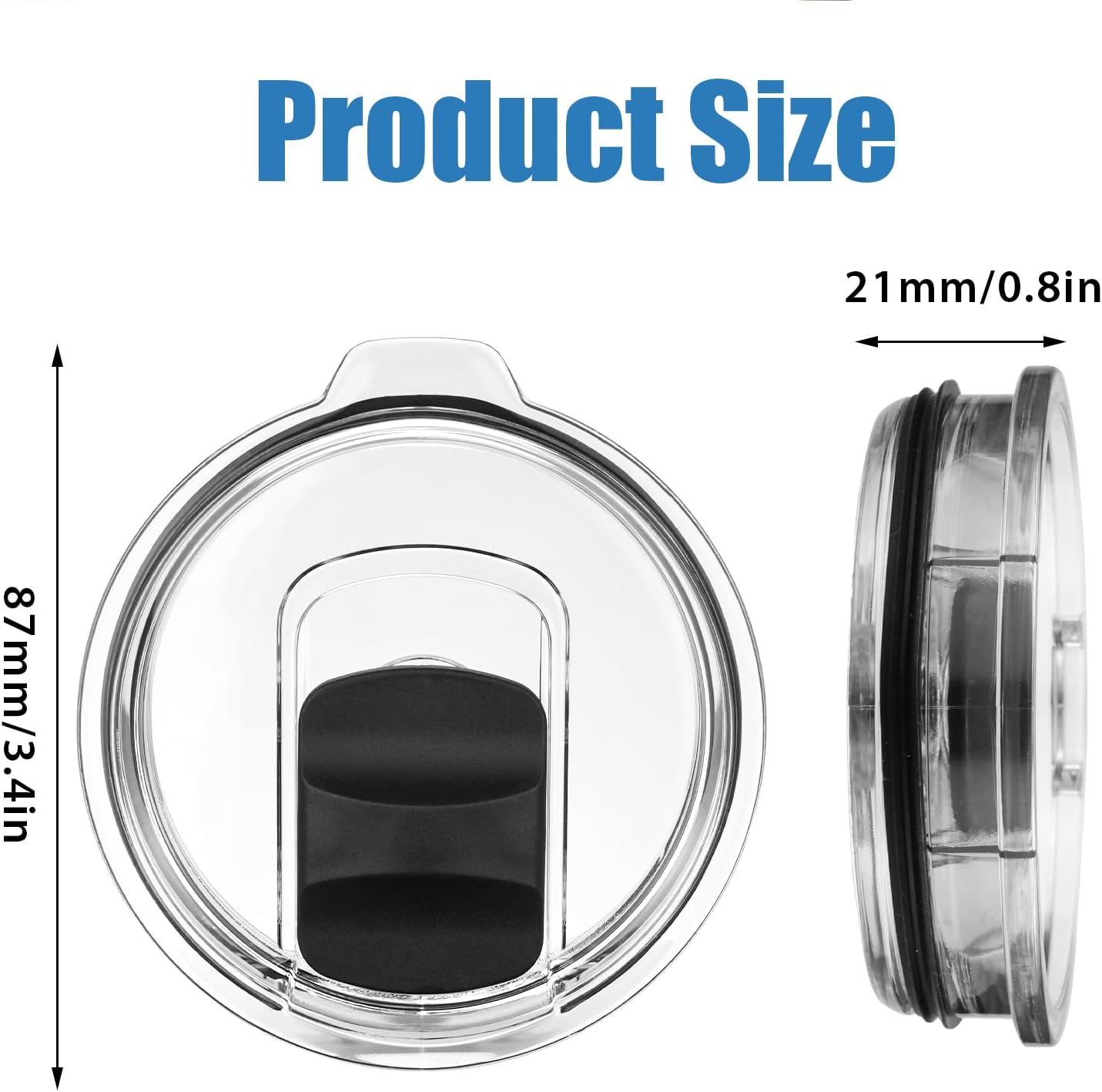 Yeti Tumbler Lids - 2 Pack Magnetic Replacement Tops for 20 oz & 16 oz Tumblers | Spill-Proof Design