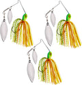 Reaction Tackle Spinner Bait Fishing Lure - 3-Pack for Bass, Trout, Pike, Salmon & Walleye