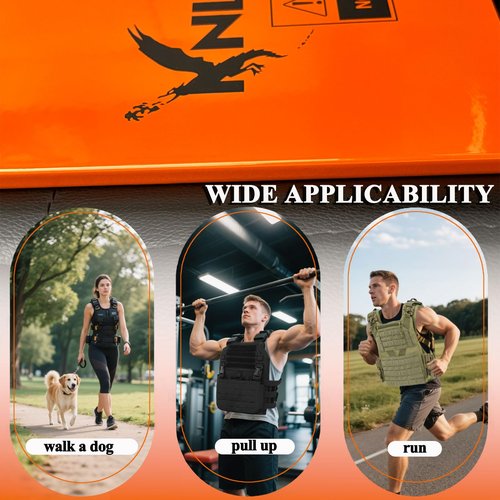KNUOPYT Weight Vest Plate,Weighted Plate for Vest,Plate Carrier Weights 7.75LBS,Tactical Vest Plate for Push Ups, Pull Ups and Running Strength Training(1PCS)