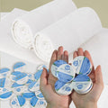 48PCS Extra Large Disposable Washcloths for Travel, Compressed Face Towels Tablets, Extra Large and Thick Reusable Wash Cloth, Compact for Travel, Camping, Hiking, Beauty Salon, 24x12 in