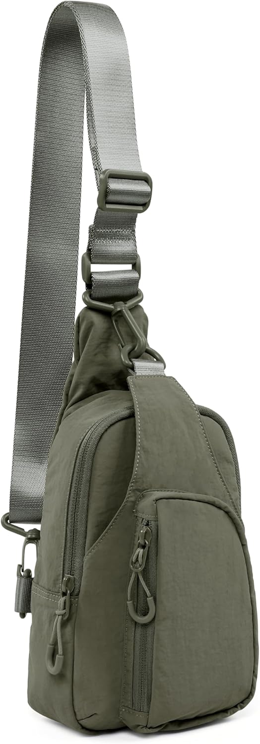 ODODOS Sling Bag - Lightweight Crossbody Chest Bag with Adjustable Straps for Casual Travel & Hiking