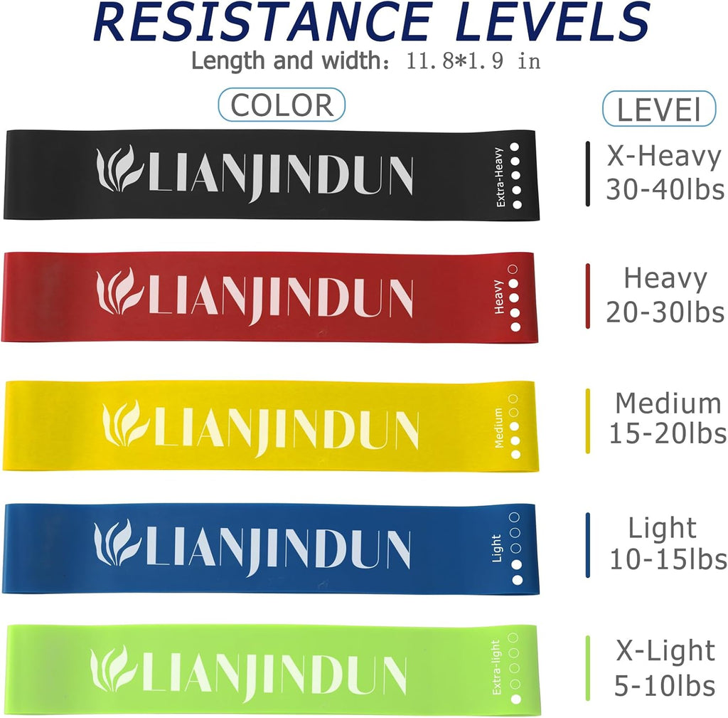 Skiennix Professional Resistance Bands - 10-Piece Set for Effective Workouts | Durable & Versatile