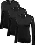 WANAYOU Women's Compression Shirt - Long Sleeve Dry Fit Workout Top | Breathable Athletic Base Layer