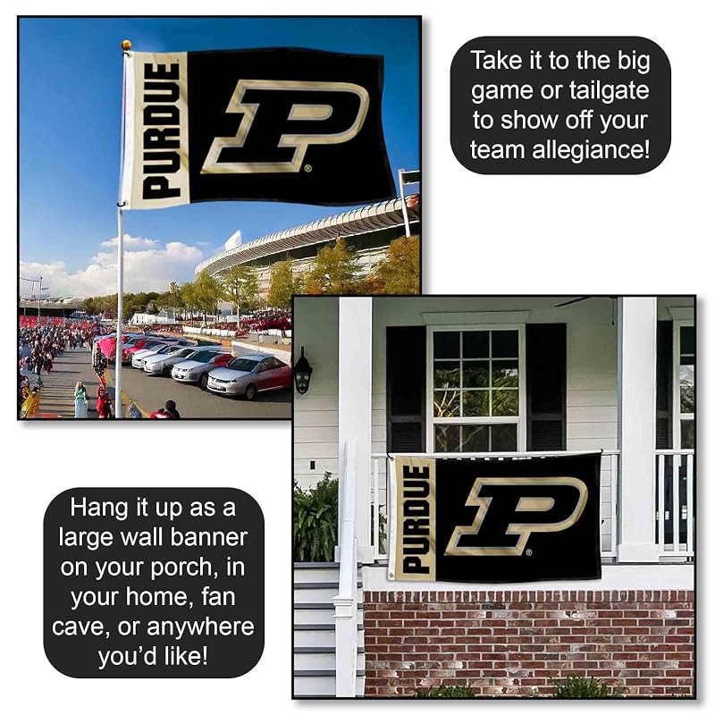 Purdue Boilermakers Flag - 3 x 5 ft Officially Licensed College Banner