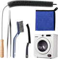 XANGNIER Dryer Vent Cleaner Kit - 5 Pack Flexible Lint Brush & Trap Cleaning Tools for Laundry Room
