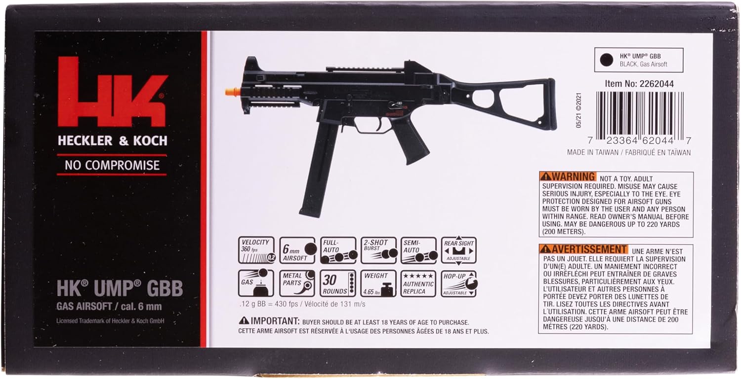 VFC H&K HK UMP GBB Airsoft Gun - Realistic Blowback Action | Durable Design for Ultimate Performance
