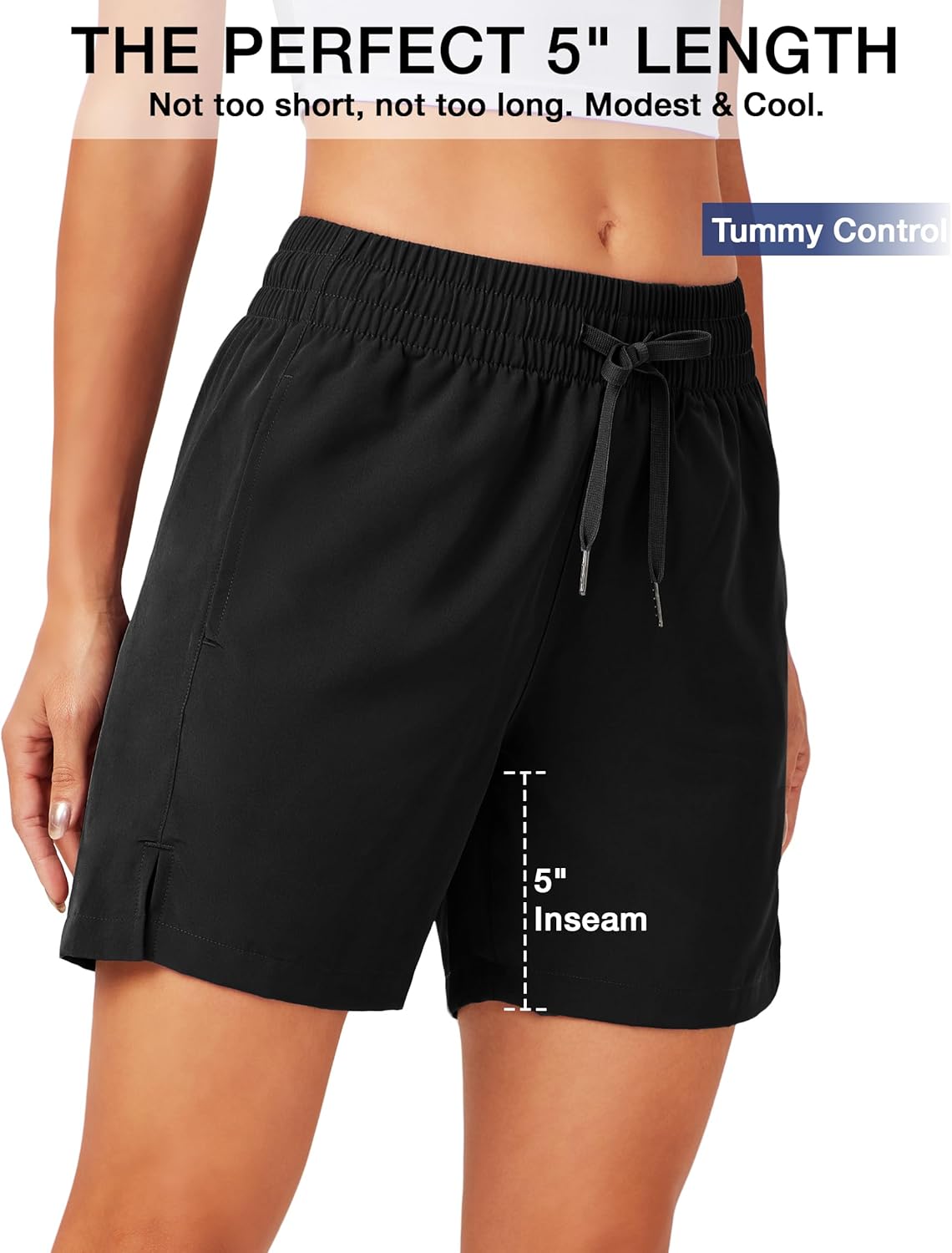 ZUTY Women's Athletic Shorts - Lightweight Quick-Dry Running Shorts with Pockets | 3-Pack