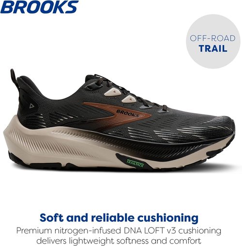 Brooks Men's Ghost Trail Running Shoes - Versatile Off-Road Performance for Rugged Terrain