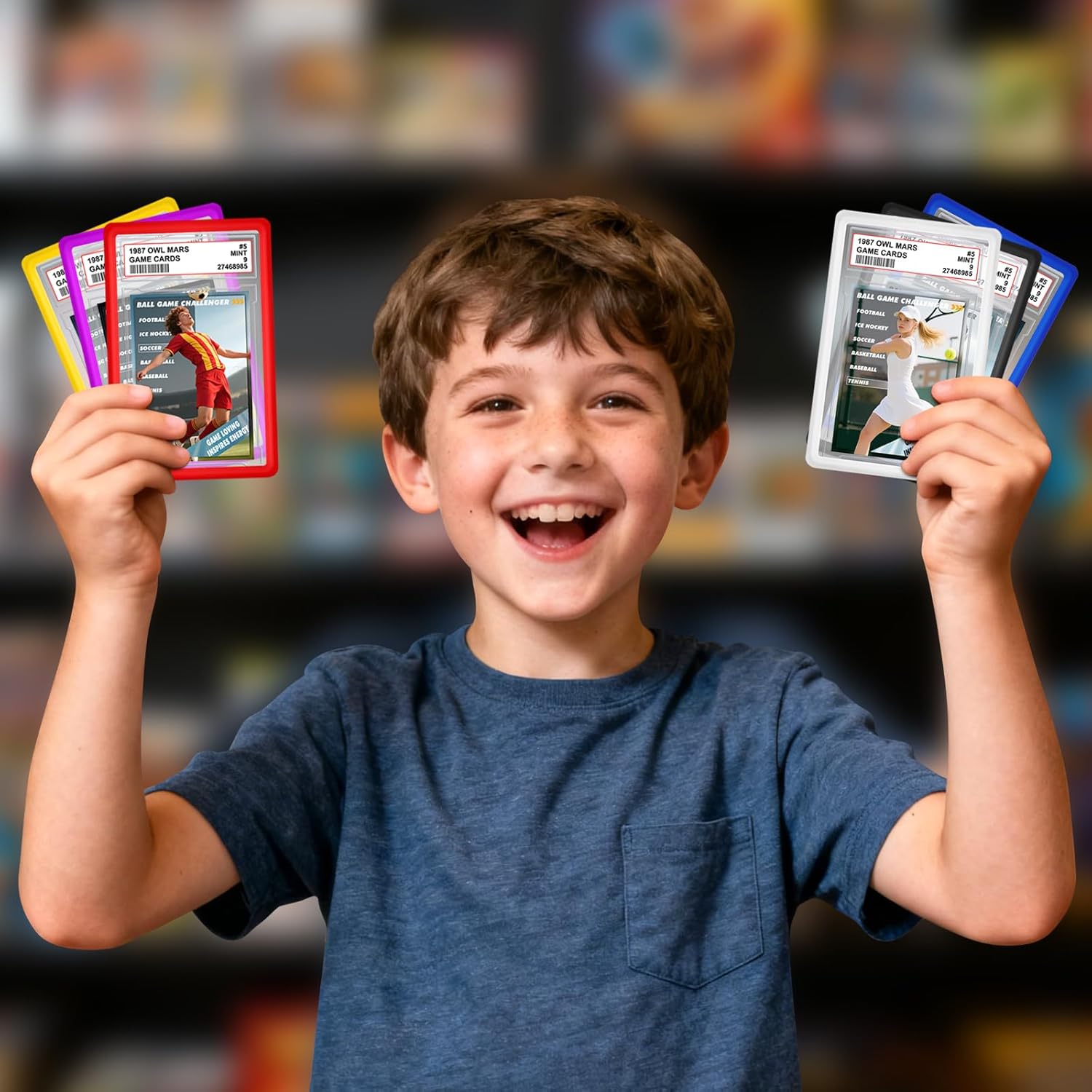 PSA Graded Card Slab Bumper Set - Hard TPU Protectors for Game, Sports & Trading Cards