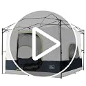 Black Camping Inner Tent for Pop Up Canopy - Vented Roof, Fits 10x10