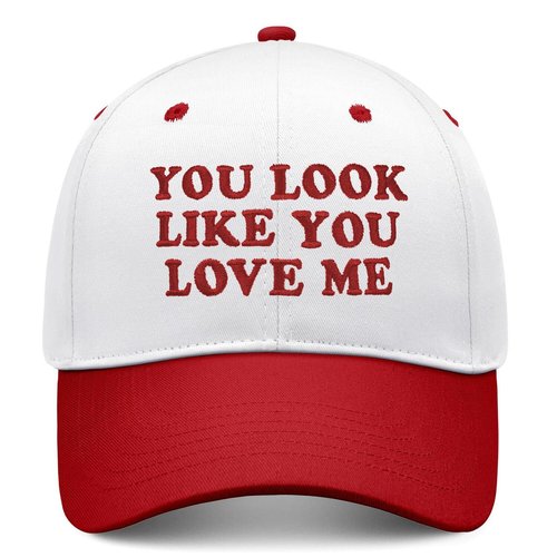 You Look Like You Love Me Hat, Funny Vintage Trucker Hats for Women Men, Trendy Embroidered Snapback Baseball Cap