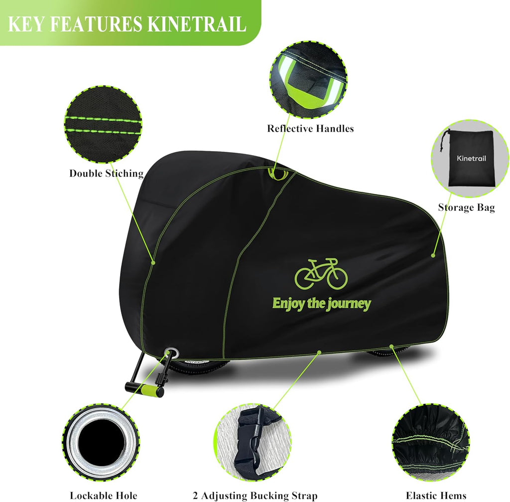 Skiennix Bike Cover - Waterproof Outdoor Protection for 1 Bike | UV, Dust & Wind Proof, Lock Hole