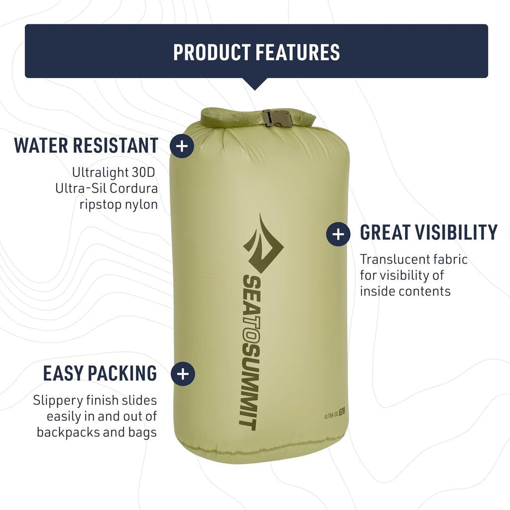 Sea to Summit Ultra-Sil Dry Bag - Ultralight Waterproof Storage for Outdoor Adventures