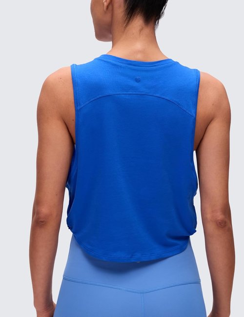 CRZ YOGA Pima Cotton Tank Top - Women's Loose Fit Sleeveless Workout Shirt for Yoga & Gym