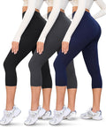 VALANDY Capri Leggings for Women - High Waisted, Soft & Stretchy Yoga Pants | 3 Pack Set