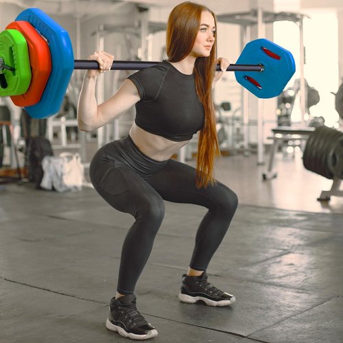 Hipicute Adjustable Barbell Weight Set, Cardio Pump Weights, Adjustable Free Weights for Home and Gym Workout, 20KG