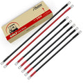 Roykaw 4 Gauge Golf Cart Battery Cables Compatible with EZGO TXT 36/48 Volt 1994-up Models, Heavy-Duty Pure Copper Tin-Coated Cable Lugs, Anti-Corrosion/Anti-Oxidation