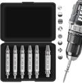 Damaged Screw Extractor Set - 6 PCS Titanium Stripped Screw Removal Tool for Easy Extraction
