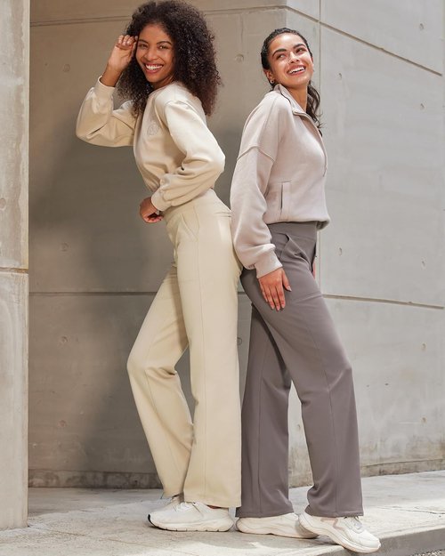 G4Free Yoga Pants for Women - High Waist Wide Leg Design with Pockets | Casual Stretch Sweatpants in Petite, Regular, Tall