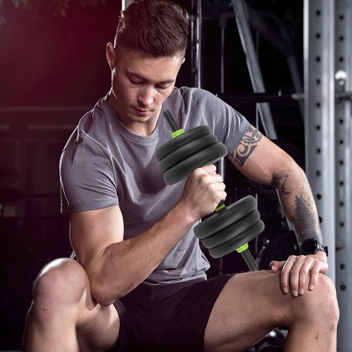 44/66/88 Lbs Adjustable Dumbbell Set, 4-In-1 Free Weights Set with Connector, Fitness Exercise Equipment Used As Barbell, Kettlebells, Push Up Stand, Weights Set for Home Gym Suitable Men/Women