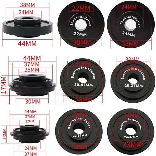 Lixada Bicycle Bearing Press Kit Bike Bottom Bracket Install and Removal Tool Kit Bike Bottom Bracket Remover for BB86/BB30/BB91/BB92/PF30