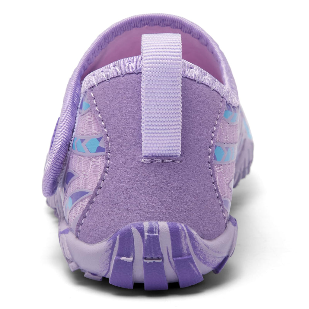 JEPERLUU Kids Water Shoes - Toddler to Big Kid Lightpurple