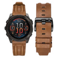 Dhwazz Men's Band for Fenix 8 47mm / E / 7/6 Pro / 5 Plus, 22mm Quick Fit Strap Genuine Leather Bands for Garmin Instinct 3 Solar 45mm / Epix Pro 47mm