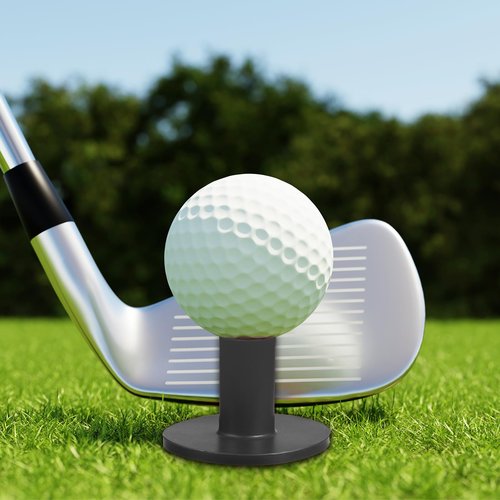 PATIKIL 3 Inch Rubber Golf Tees, 5 Pack Tall Practice Training Driving Range Tees Stable Ball Holder for Outdoor Indoor Hitting Mat, Black